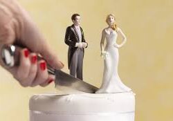 Knife slicing wedding cake figures